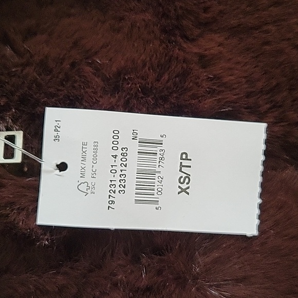 GAP Factory Women's Relaxed Faux-Fur Jacket in Brown- Size XS- New! - Picture 3 of 13